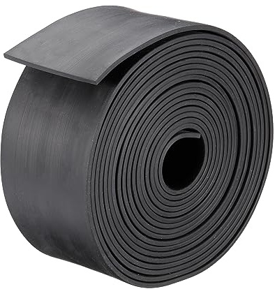 sourcing map Bande Caoutchouc Néoprène Solide Feuille Rouleau 3mm(T) x60mm(W) x6m(L), Bricolage Caoutchouc Joint, Étanchéité Rembourrage, Réduction Vibration Tapis