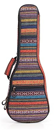 Surwin Ukulelentasche 21 '' 23 '' 26'' Ukulele Case Bag für Sopran Konzert Tenor, Tragbare Ukulelen Tasche Rucksack Aufbewahrung Soft Case Verstellbarem Schultergurt (21 Zoll,Böhmen 2)