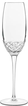 Bormioli Kelch Roma 1960 Flute – Set mit 6 Stück – 24 cl – 8 oz – Superior Hightech-Soundglas geblasen, ultra klar und bleifrei, bruchfest, spülmaschinenfest