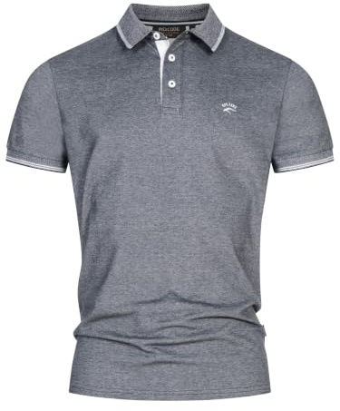 Indicode Herren INSan Jose Poloshirt aus 100% Baumwolle mit Polokragen