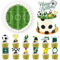 Tortendeko Fussball Essbar, Fußball Essbarer Tortenaufleger, Fußball-Cupcake topper als Geburtstagsdeko Für Geburtstage, Partys, Feiern, Kuchendekoration