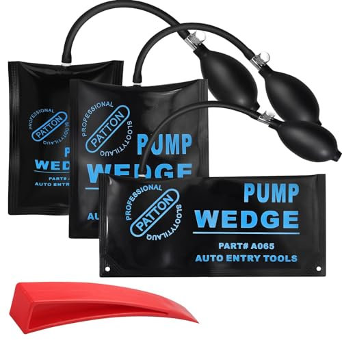 VINTEAM 2 Stück Montagekissen Air Pump Wedge Luftkissen Pumpkissen Montagehilfe Aufpumpen Kissen Fenstermontage für Tür Fenster Montage Auto-Reparatur Größen S/M/L, bis zu 134 kg Tragfähigkeit