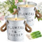 Snarflun Citronella Kerze Outdoor, 2 x 17 oz Candles Zitronella Groß, aus natürlichem Sojawachs, ideal für Garten, Balkon, Picknick, Camping, Familientreffen Sommergeschenk [Energieklasse A]
