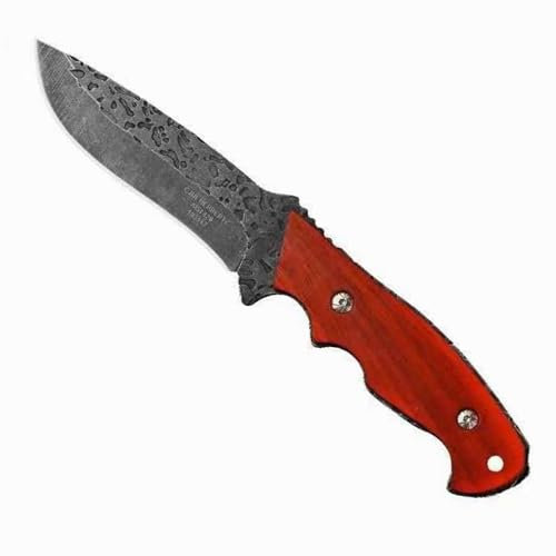 Galica Couteau de chasse lame fixe- etui nylon- Lame acier 3CR13-