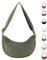 APMGONT Damen Cord Crossbody Bag, Halbmond Tasche Umhängetasche, Damen Halbmond Tasche Schultertasche Mit Einstellbar Schultergurt Lässige Umhängetasche aus Cord für jeden Anlass (Armeegrün)