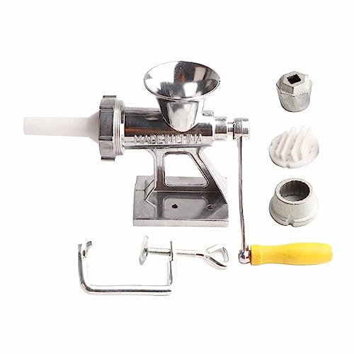 CHEOTIME Manual Meat Grinder, Heavy Duty Cast Iron Hand Meat Grinder with Steel Table Clamp, Meat Mincer Sausage Maker Meat Processor Grinding Machine