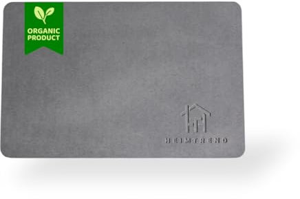 Heimtrend Schnelltrocknende Matte aus Diatomeenerde (Kieselgur, Stein) – rutschfest, Antibakteriell, Wasserabsorbierend, Pflegeleicht | Badezimmer, Küche, Pflanzen – Wähle Deine Größe! (40 x 30 cm)