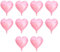 10 Stück 10 Zoll Herz-Aluminiumfolienballons, Liebesherz-Folienballon, Mini-Herzförmige Luftballons, Dekorationsballon, Folienballons für Helium, für Party, Hochzeit, Geburtstag,