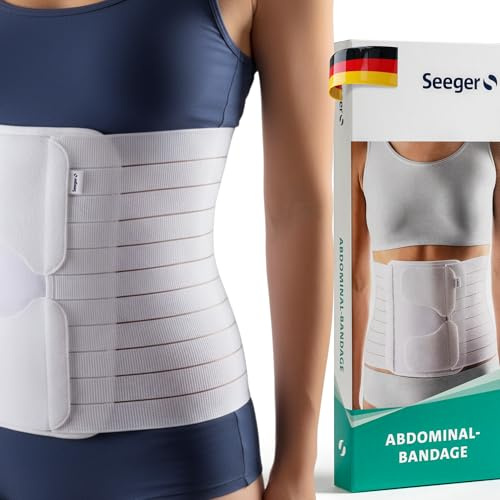 Seeger Bauchgurt – Abdominalbandage zur Stabilisierung von Bauch & Rumpf, Unterstützung nach OP & Geburt, Thorax-Abdominal-Stützgurt, medizinische Qualität, Made in Germany (Gr.4, 26 cm)