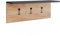 Vicco Garderobe mit Hutablage Orlando, Anthrazit/Goldkraft Eiche, 60 x 21.6 cm