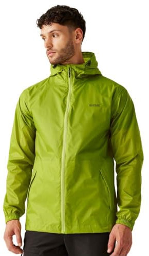 Regatta Herren Jacke Funktionsjacke Outdoorjacke Regenjacke Pack It III, Farbe:Grün, Artikel:-4EH grenobl Green, Größe:L