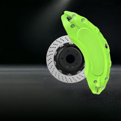 2 PCS Coperchio Pinza Freno per BMW 1 Series Convertible (E88) 2008-2011, Copri Pinza Freno Auto Coperture auto disco Brake Caliper Fake Covers,Green
