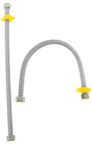 SEWOART 2 Stück Balg edelstahlrohr flexibler wasserschlauch Erweiterbarer Schlauch Wasserversorgungsschlauch durchlauferhitzer Wellschlauch Warmwasserbereiterschlauch Rostfreier Stahl