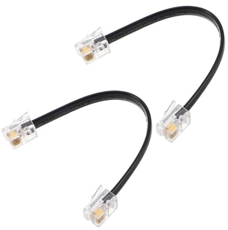 Hemobllo 2pezzi Telefonico Core Facile Stabile Per e Estensione Breve Per Adsl e