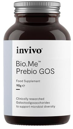 Invivo Bio.Me Prebiotic GOS Powder (90g - 45 Servings Per Pack) - Galactooligosaccharides Prebiotic Fibre Supplement to Support Microbial Diversity - Soluble Heat Stable Fibre Powder - Non-GMO, GMP