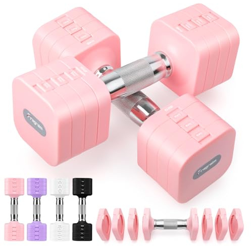 Fragraim 5 KG x 2 Verstellbar Hanteln Set für Frauen Männer Handgewichte Sets Kurzhanteln Verstellbar für Heimfitnessstudio Training Krafttraining Geräte