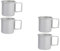 TOYANDONA 2 Ensembles Tasses Aluminium Pliable Gobelets Portables Pour Activités De Plein Air De Finition Oxydée 2 Pièces * 2
