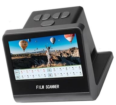 Tonysa Digitaler Filmscanner 22 MP mit 5 -Zoll -LCD -Bildschirm, 16 GB Integriertem Speicher, Konvertiert 35 Mm/126 Mm/110 Mm/Super 8 Film, HDMI & USB C -Schnittstelle