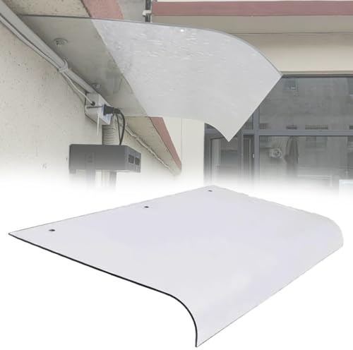 vordach für haustür Regensichere Markise Für Den Garten, Kunststoff-Eingangsmarkisen Für Garten/Veranda/Dach, Transparente Markisen Für Türen Und Fenster(L 45CM x W 60CM.)