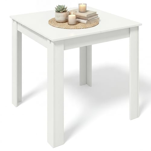 VCM Esstisch ausziehbar, Holz Küchentisch 80-120 cm, kompakter Speisetisch für Küche & Essbereich, Tisch Pesoli