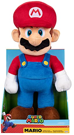 Nintendo SUPER Mario 64456 Super Brothers Mario Jumbo Plüschfigur 50cm, Mehrfarbig
