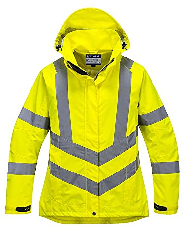 Portwest Atmungsaktive Warnschutzjacke für Damen, Größe: XXL, Farbe: Gelb, LW70YERXXL