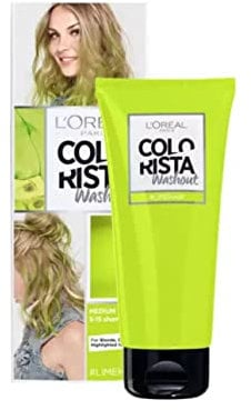 L'Oreal Paris Colorista Wash Out Lime Green Neon tintura per capelli semi-permanente 80ml