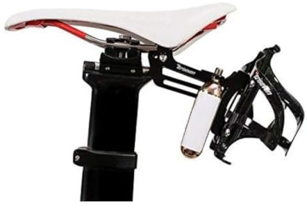triseven Premium Cycling Saddle Cage Holder - Lightweight for Triathlon & MTB, Holds 2 Water Bottles & 2 co2 Cartridges | Does NOT Include Water Cages!