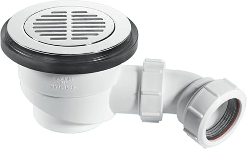 McAlpine ST90CPB-S 90mm x 50mm Water Seal Shower Trap with 1.5 Outlet