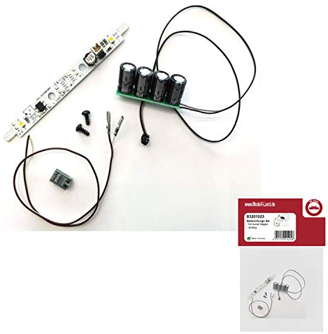 ML-Train LED-Wagenbeleuchtungs-Set analog für Kurze Wagen - Gartenbahn Spur G Zubehör