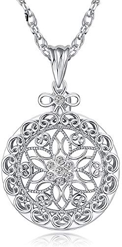 CLARA Halskette mit 6-facher Lupe, Anhänger, optische Linse mit Kette, Schmucklupe für Senioren, ältere Menschen, Lesen, erhöht die Sicht