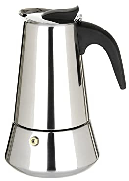 KASANOVA Caffettiera a induzione in acciaio, da 6 tazze nero Tè e caffè