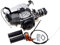 GOOFIT Kompletter 2-Takt 49CC Motor mit Rückstoßstarter Vergaser Lenker Zylinderblock Gasblock Luftfilter Ersatz für Mini Dirtbike pocketbike Gas G-Scooter ATV Quad Grau