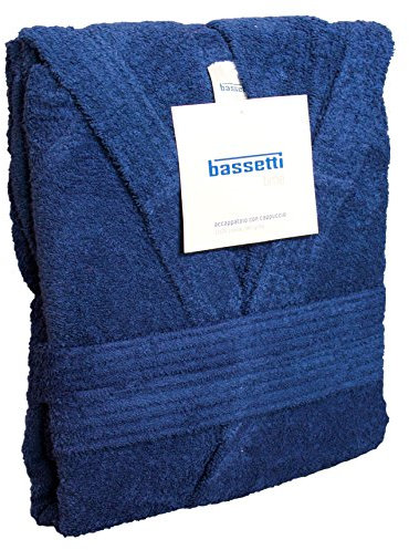 Bassetti Accappatoio con Cappuccio in Cotone Nuovi Colori Uomo Donna Disponibile in Varie Taglie e Colori (IT, Testo, M, Regular, Regular, DA oltremare)