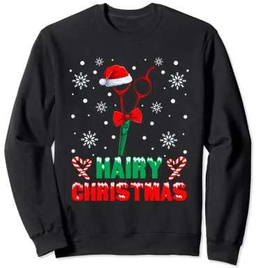 Frisör Kosmetik Salon Friseur Weihnachtsfeier Weihnachten Sweatshirt