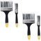 Invero 4 Pack of Professional Multi-Purpose Paint Brush Set - Includes 1-Inch and 4-Inch Soft Bristle Heads - Ideal for all Types of Paints for Walls, Ceilings, Outdoors and more
