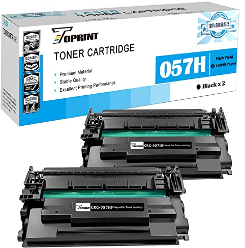 057H CRG057H ( 057 ) Kompatible Tonerpatronen Hohe Reichweite, 10000 Seiten 2 Schwarze für Canon LBP233dw LBP236dw MF445 LBP226dw MF455 MF448 MF449dw MF443dw LBP223dw MF451dw MF452dw MF453dw Drucker