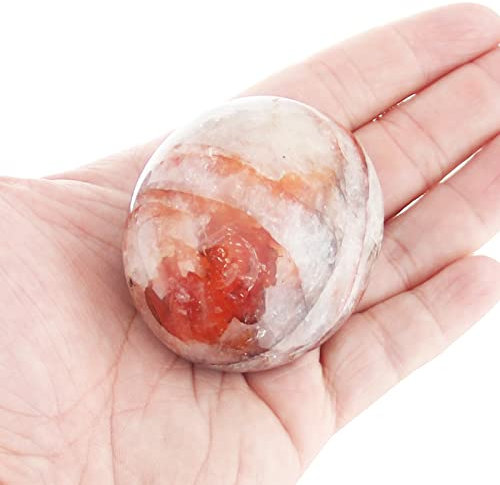 1 pieza de cristal de Piedra Cuarzo hematoide Piedra Cristales de sanación, Piedra de energía, Paquete de regalo