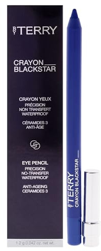 By Terry Eyeliner Crayon Blackstar Long Lasting Waterproof Eyeliner Pencil, Highly Pigmentiert, Creamy Formula, Terrybleu, 0.04 Fl oz