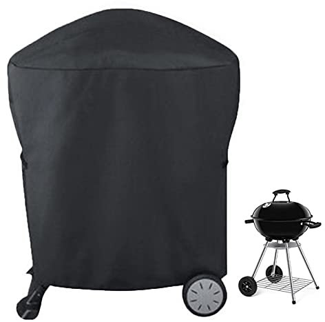 Grillabdeckung 210D Oxford Grill Abdeckung Wasserdicht Grill Abdeckhaube Reißfest UV BBQ Cover Grillhaube (54x76x69 cm,Schwarz)