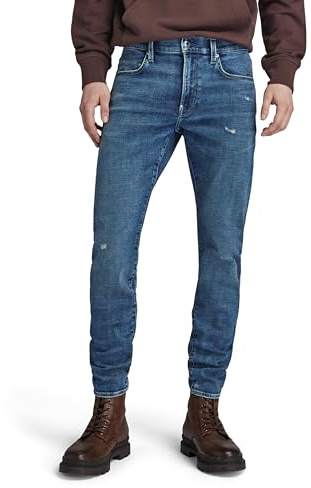 G-Star RAW Herren Revend FWD Skinny Jeans, Blau (Antique Faded Orinoco Blue Destroyed D20071-C051-G120), 30W / 32L