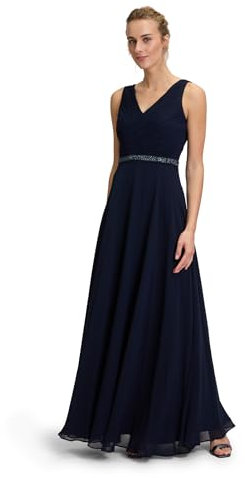 Vera Mont Damen Abendkleid mit Plissee Night Sky,40