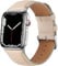 HITZEE Leather Straps Compatible with Apple Watch Strap 42mm 41mm 40mm 38mm for Women Men, Genuine Leather Band Compatible with Apple Watch Ultra SE2 SE Series 10 9 8 7 6 5 4 3 2 1, Starlight