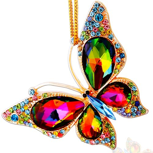 JUNQIU Adornos de Navidad de Mariposa 2025, Hermoso Adorno de Mariposas monarca para árbol, Adornos de Navidad Lindos para niños y niñas, Regalos de Mariposa para Mujeres