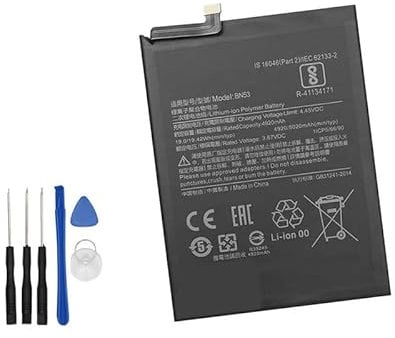 Howtopfor Replacement BN53 Battery Compatible with Redmi Note 9 Pro with Tools 3.87V,5020mAh