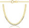 Rodium – Goldkette 14 Karat (585) Unisex, Goldkette Damen und Goldkette Herren, Cuban Chain, Panzerkette Gewicht 1.60g, Gold Kette Breite 1.60 mm, Länge 45cm, Unisex Necklace