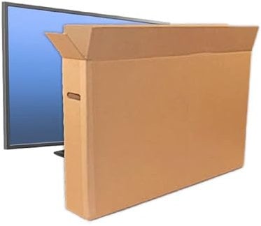 55 inch TV Monitor Double Wall Cardboard Moving Box with double flaps