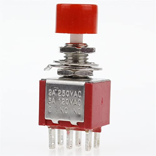 6Pin C-NO-NC 6mm Mini Momentary Automatische Rückkehr Druckschalter 2A 250VAC/5A 120VAC Kippschalter DS-622 elektronischer Schalter