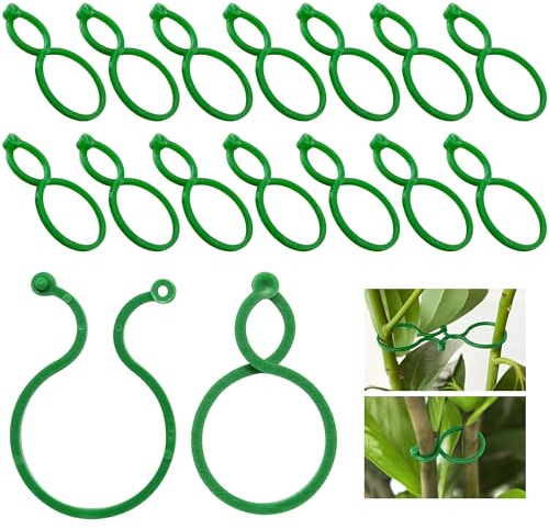 DTXYBC 500 Stück Pflanzenclips, Pflanzenklammern, Wiederverwendbar Pflanzen Clips, Gesicherter Pflanzen Clip, Pflanzen rankhilfe, Pflanzenclip Einstellbare für Blume Rebe Gemüse Tomaten