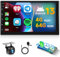 Hodozzy [4G+64GB] Android Double Din Car Stereo with Wireless Carplay&Android Auto, 2 Din 7 Inch Touch Screen Car Radio GPS Navigation WiFi Bluetooth FM/RDS Radio EQ/USB/SWC+AHD Backup Camera